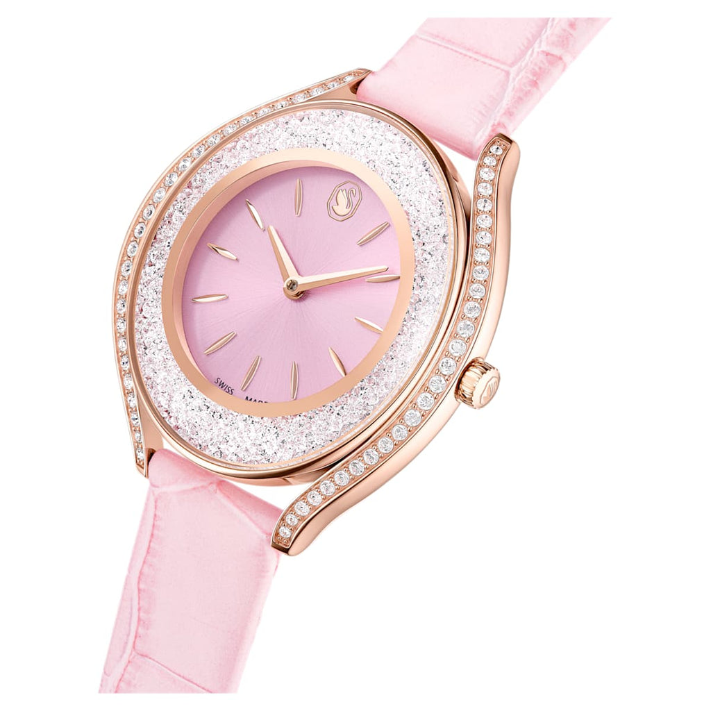 Montre à aura cristalline