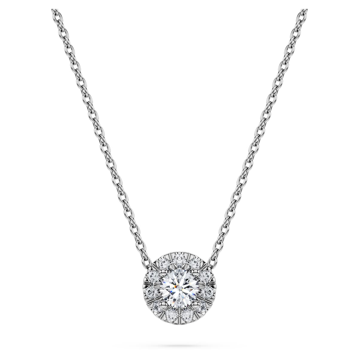 Eternity halo solitaire pendant