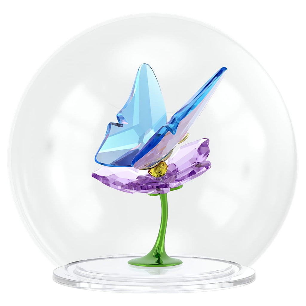 Idyllia Glass Ball Butterfly and Flower