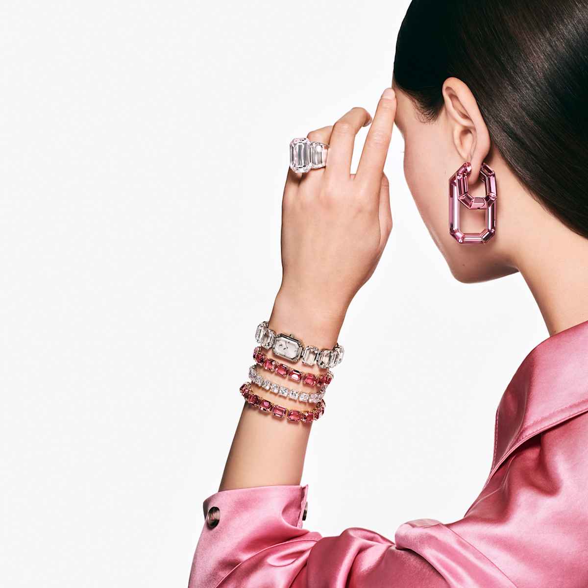Lucent hoop earrings