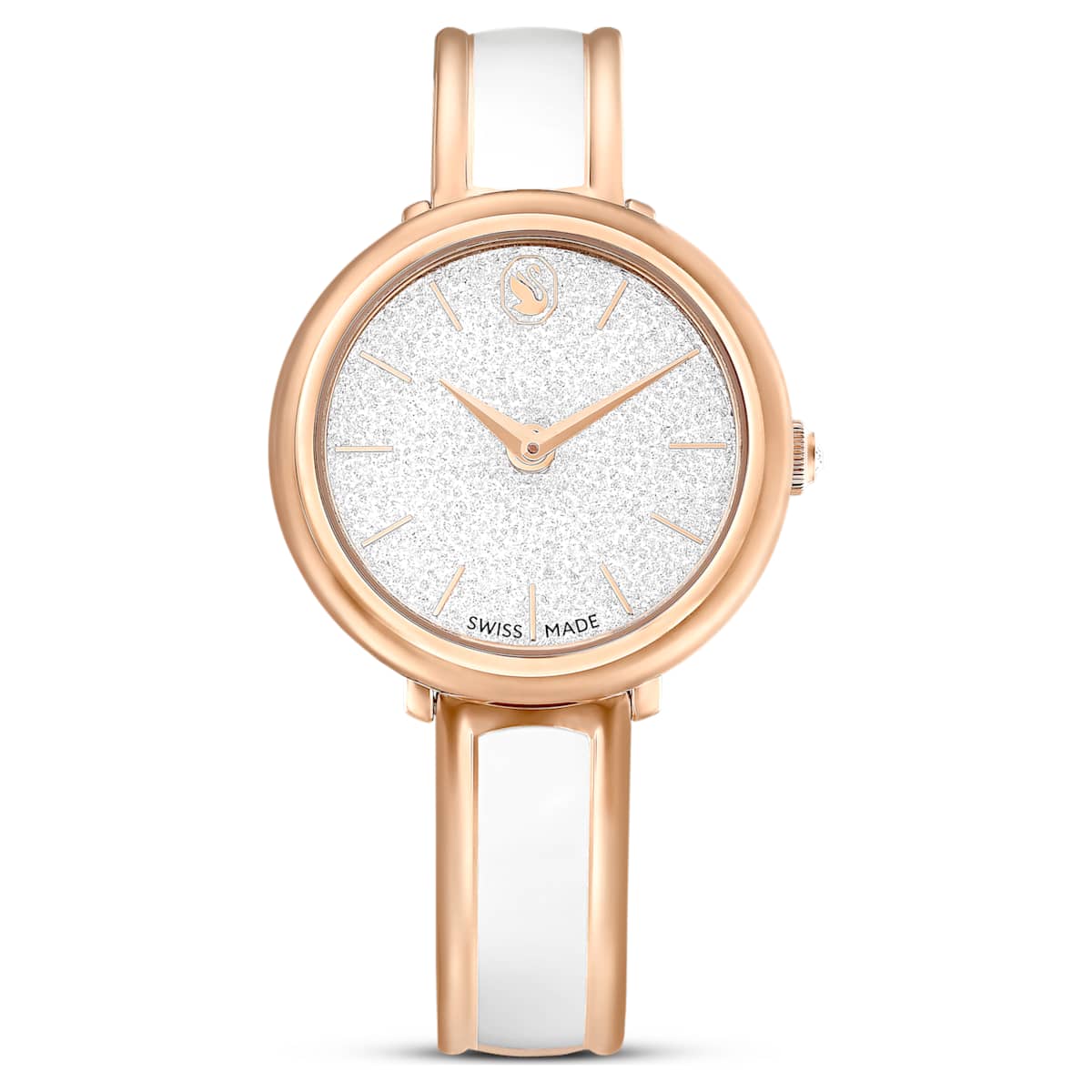 Crystalline bangle watch