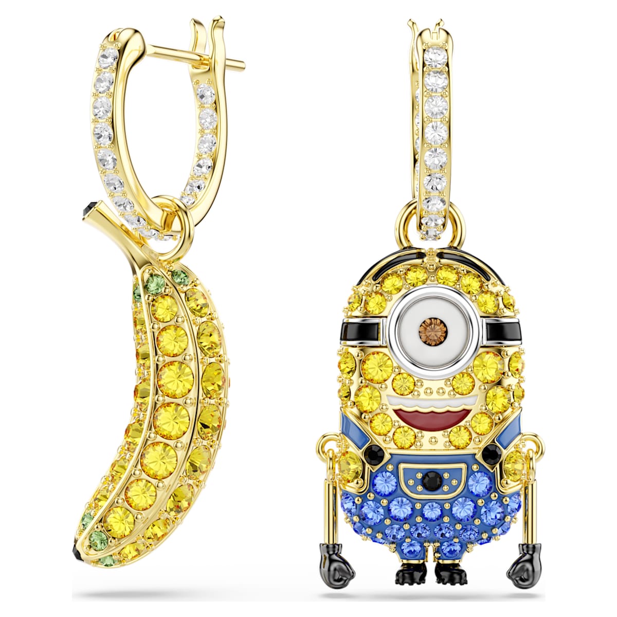 Minions Stuart and Banana drop earrings