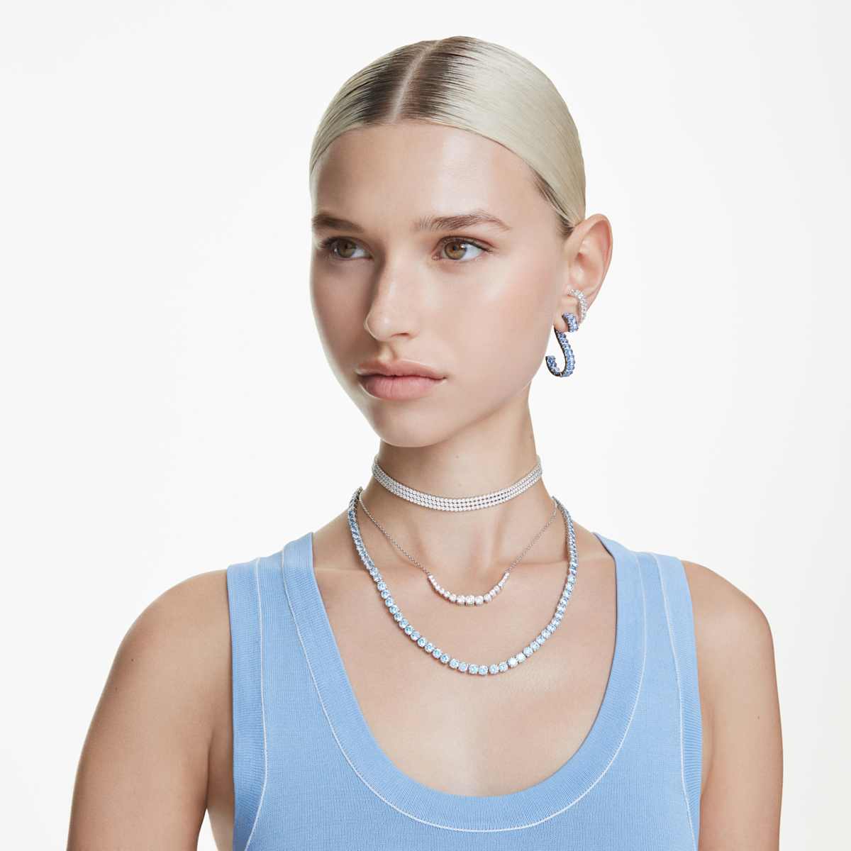 Boucles d'oreilles pendantes Matrix