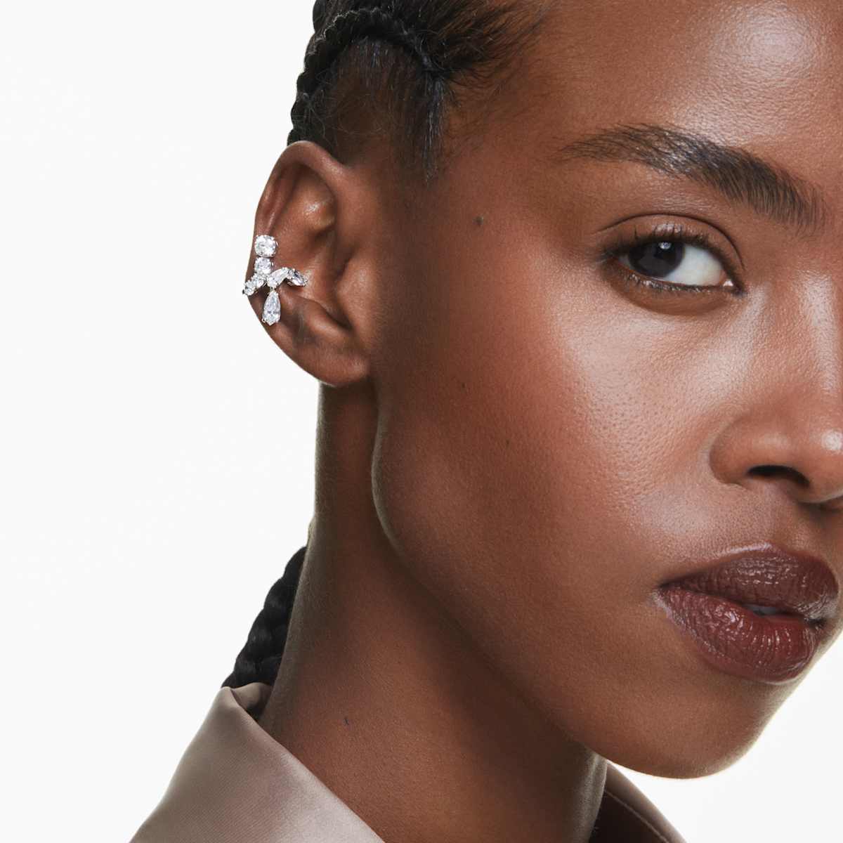 Matrix clip earrings