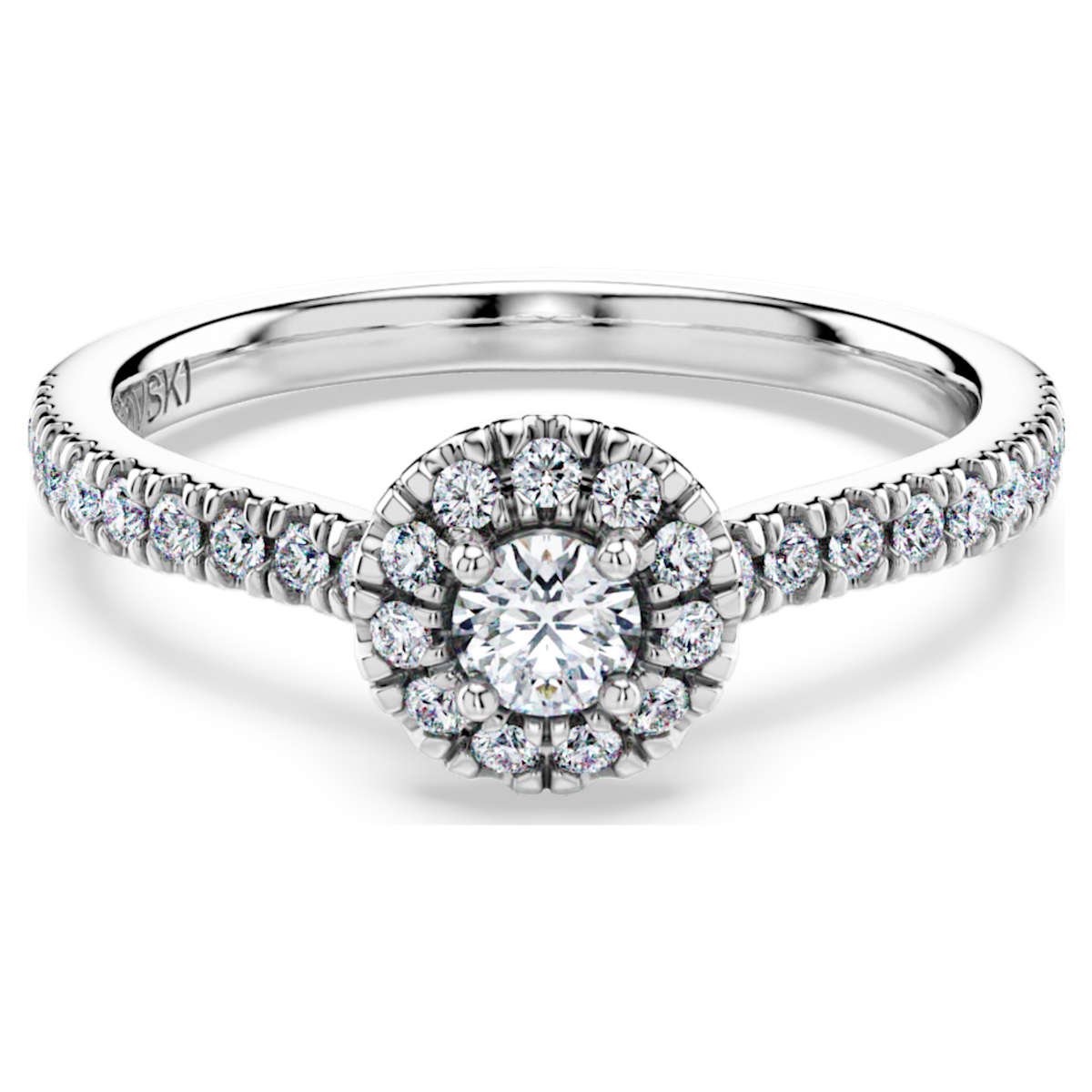 Eternity halo solitaire ring