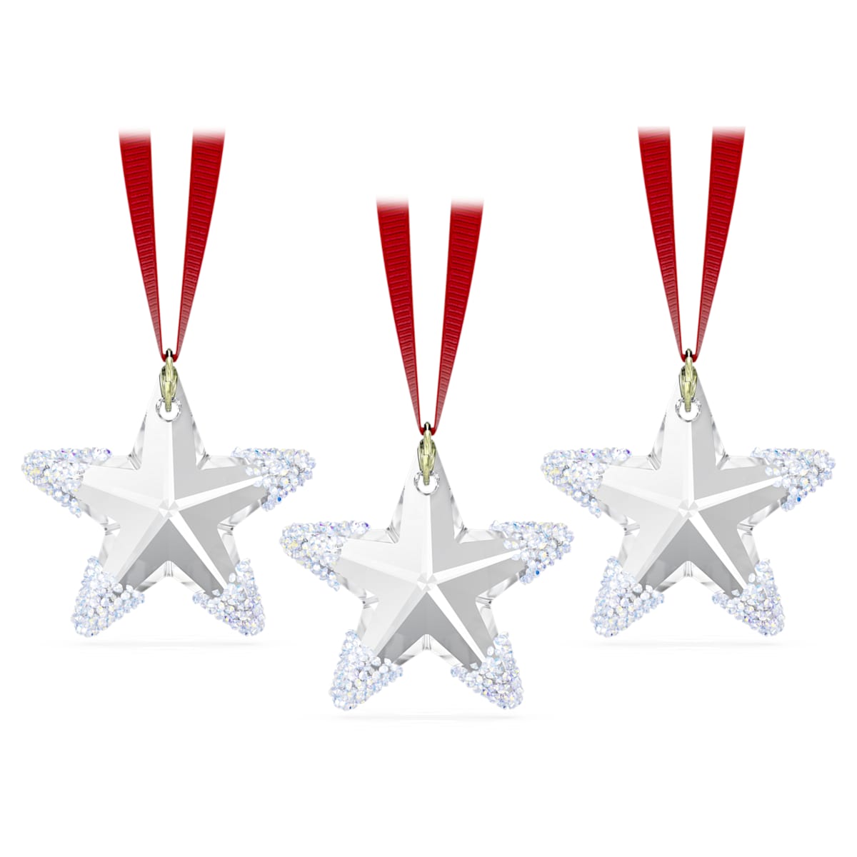 Exklusives Winterstern-Ornament-Set mit 3 Teilen